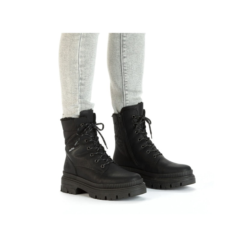 Rieker Artikelnummer Y9331-00 Rieker Damen Schnürstiefel nachtschwarz Tiefpreis