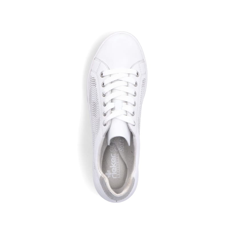 Rieker Artikelnummer 45606-80 Rieker Damen Sneaker Low reinweiss Wochenangebot