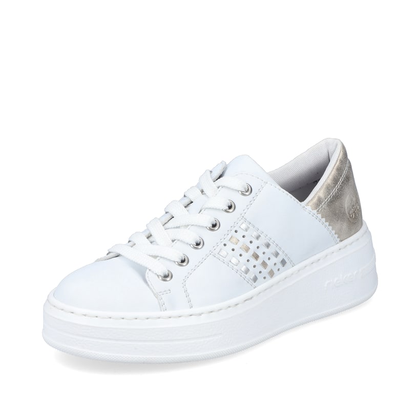 Rieker Artikelnummer N5440-80 Rieker Damen Sneaker Low brilliantweiss Kostenlose Rückgabe