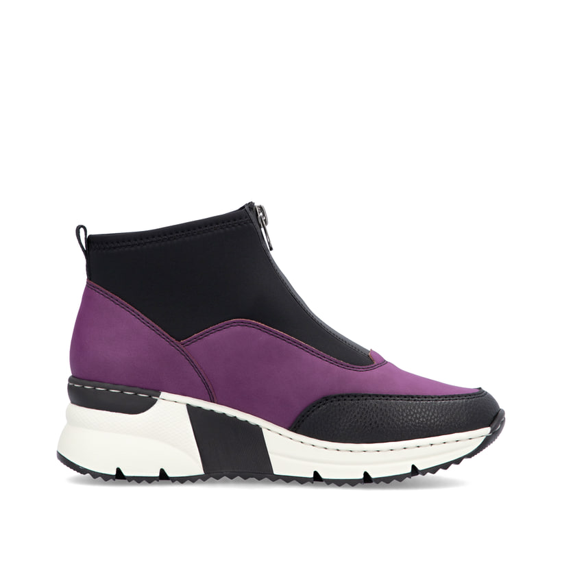 Rieker Artikelnummer N6352-30 Rieker Damen Sneaker High schwarz-lila JETZT KAUFEN