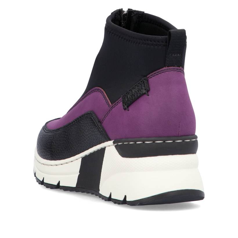 Rieker Artikelnummer N6352-30 Rieker Damen Sneaker High schwarz-lila JETZT KAUFEN