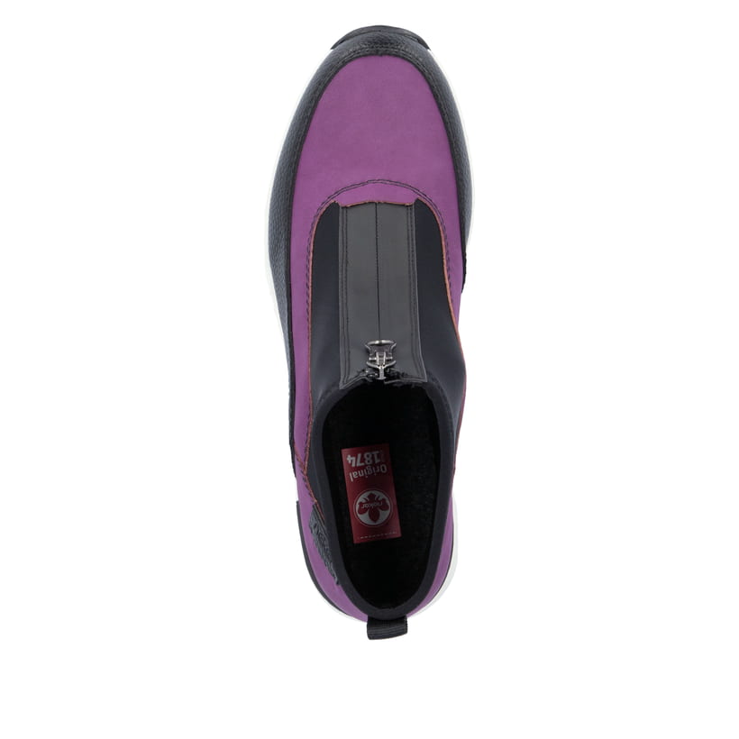 Rieker Artikelnummer N6352-30 Rieker Damen Sneaker High schwarz-lila JETZT KAUFEN