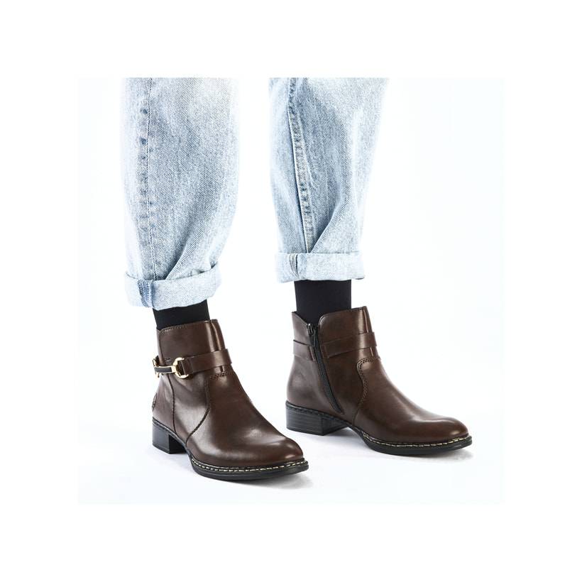 Rieker Artikelnummer 73487-25 Rieker Damen Stiefeletten schokobraun Letzte 2 Tage