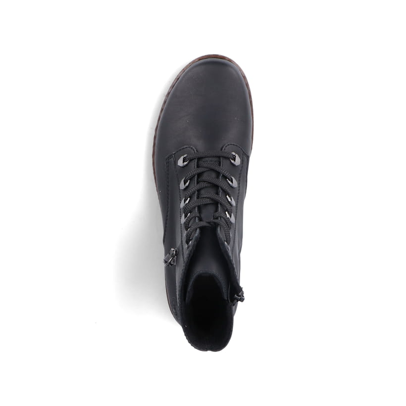 Rieker Artikelnummer 75142-01 Rieker Damen Schnürstiefel carbonschwarz Letzter Tag