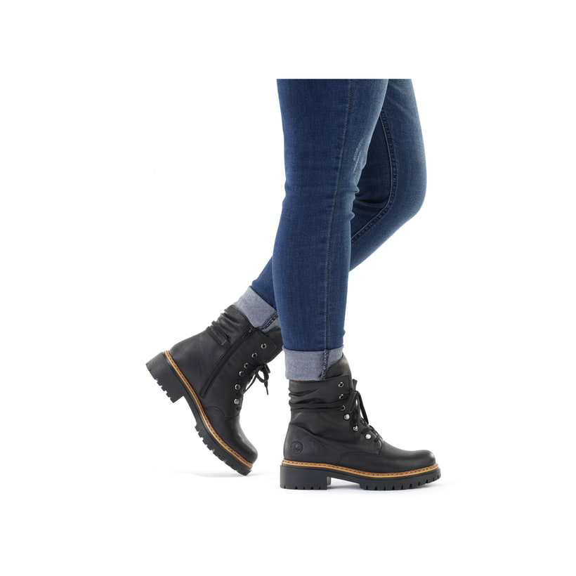 Rieker Artikelnummer 72621-00 Rieker Damen Biker Boots tiefschwarz Zeitbegrenzte Promotion