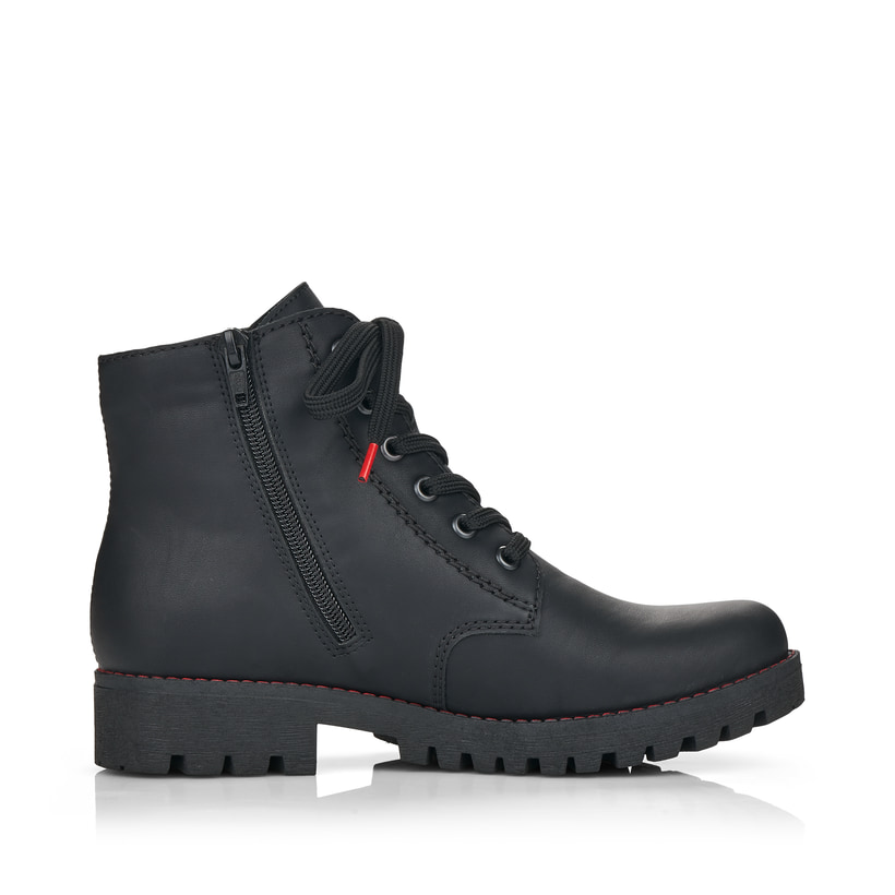 Rieker Artikelnummer 785M1-00 Rieker Damen Schnürstiefel mattschwarz Sonderangebot der Fabrik