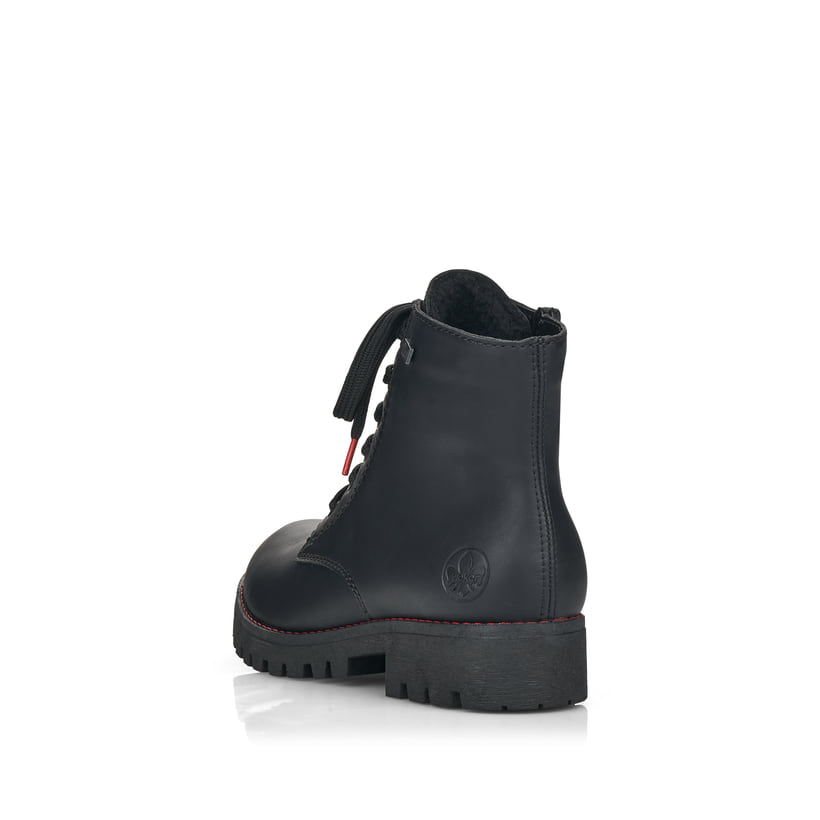 Rieker Artikelnummer 785M1-00 Rieker Damen Schnürstiefel mattschwarz Sonderangebot der Fabrik