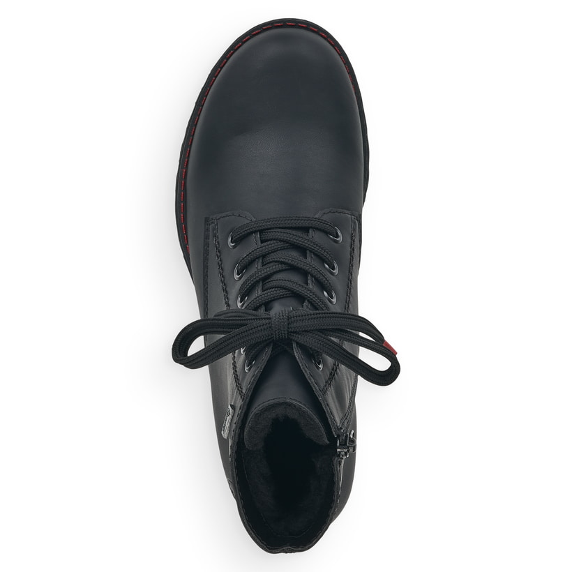 Rieker Artikelnummer 785M1-00 Rieker Damen Schnürstiefel mattschwarz Sonderangebot der Fabrik
