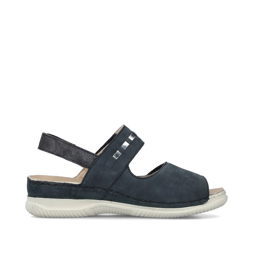 Rieker Artikelnummer V7473-14 Rieker Damen Riemchensandalen stahlblau Vierteljährliche Förderung