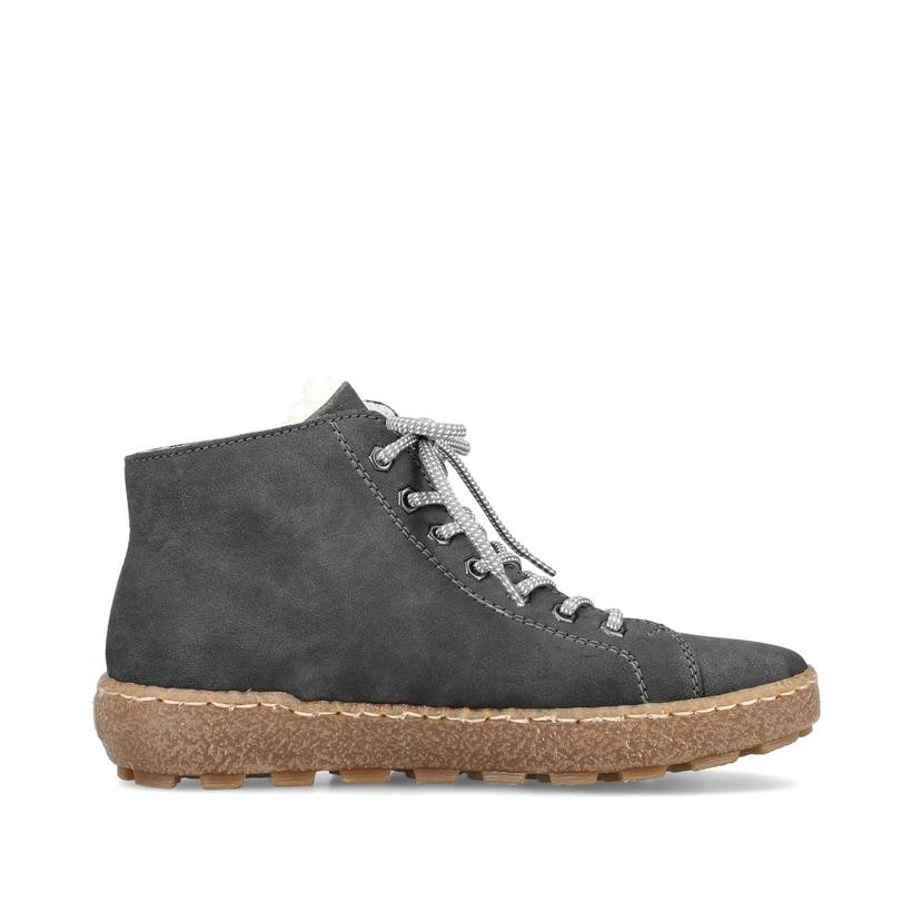 Rieker Artikelnummer N1020-45 Rieker Damen Schnürschuhe asphaltgrau Riesige Rabatte