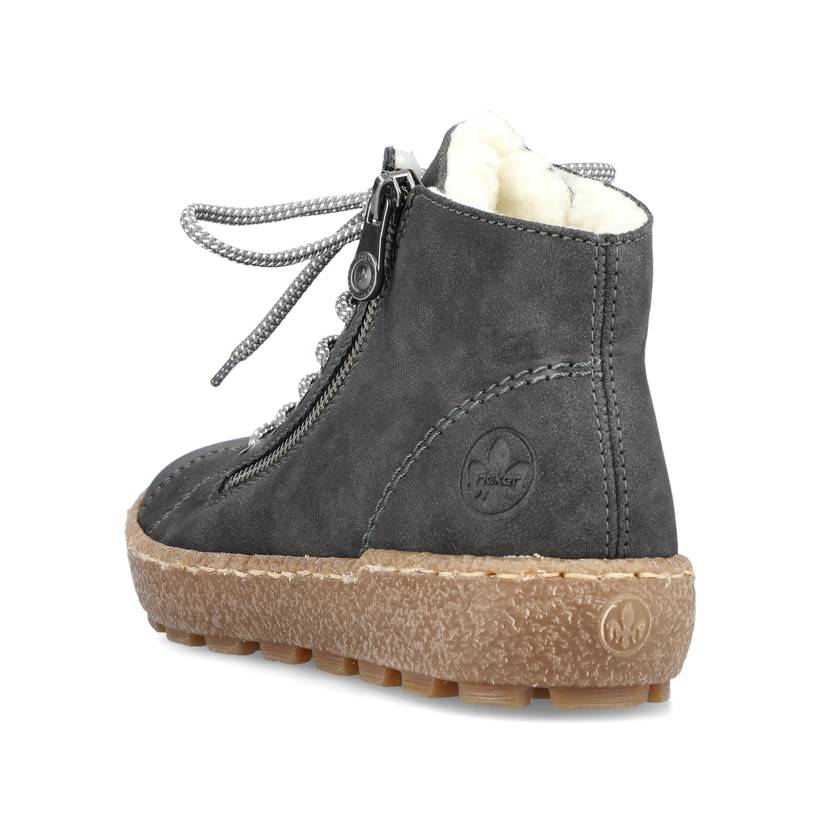 Rieker Artikelnummer N1020-45 Rieker Damen Schnürschuhe asphaltgrau Riesige Rabatte