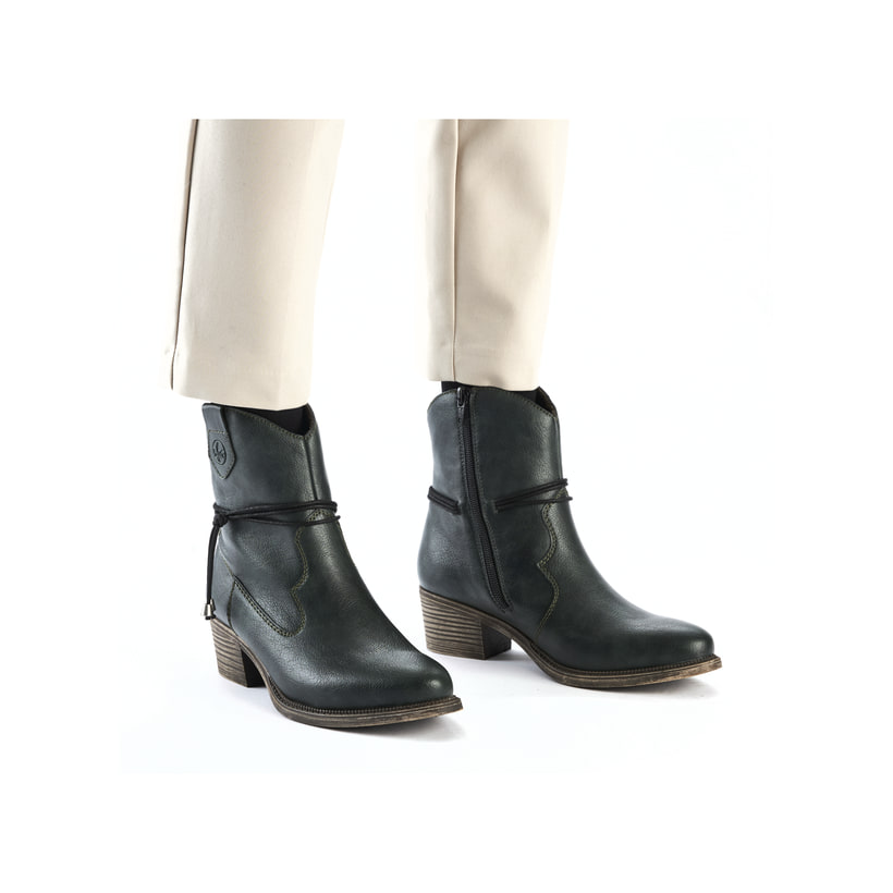 Rieker Artikelnummer 73158-54 Rieker Damen Stiefeletten blaugrün Kostenloser Versand international