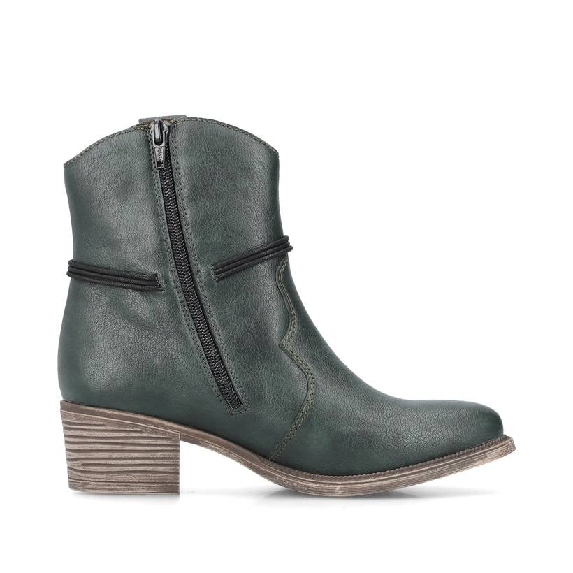 Rieker Artikelnummer 73158-54 Rieker Damen Stiefeletten blaugrün Kostenloser Versand international