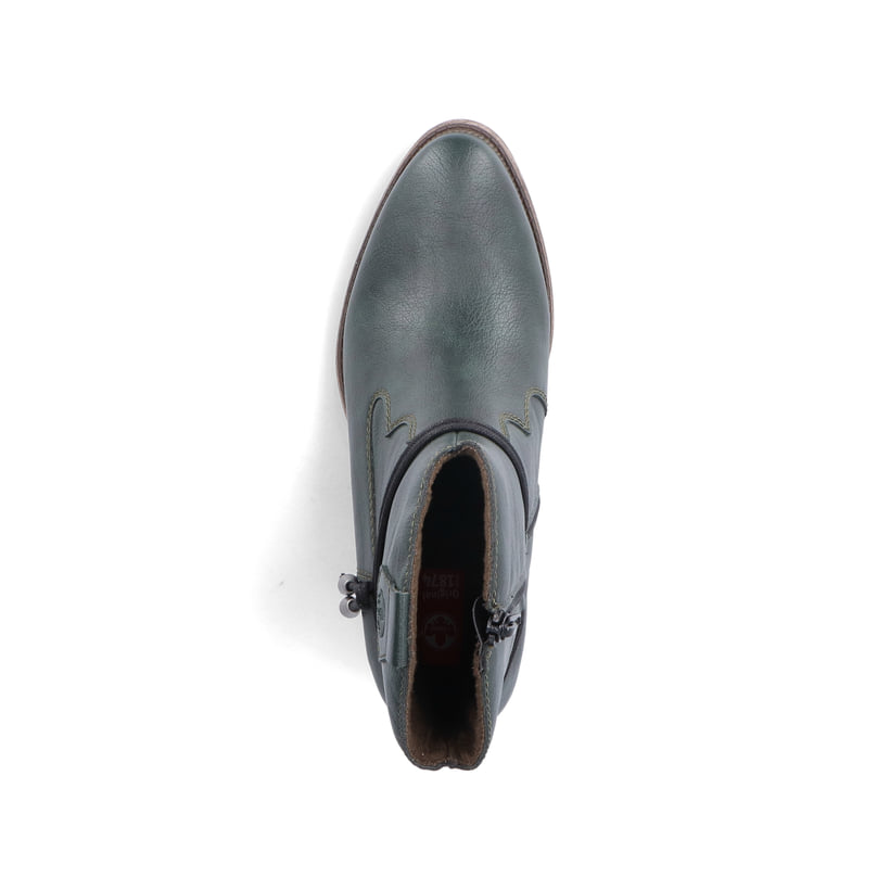 Rieker Artikelnummer 73158-54 Rieker Damen Stiefeletten blaugrün Kostenloser Versand international