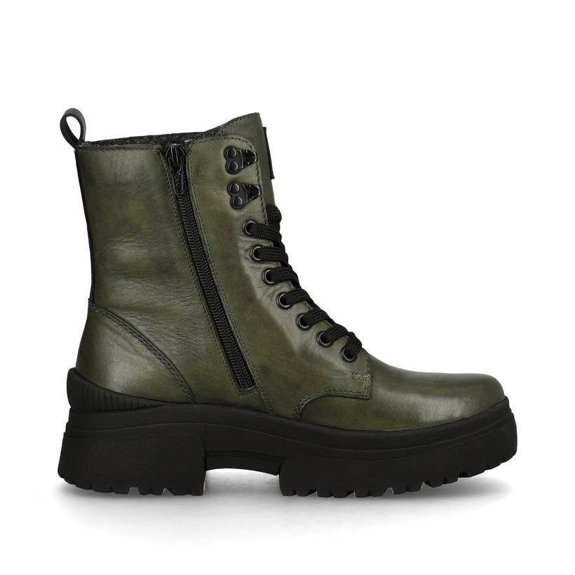 Rieker Artikelnummer W0371-52 Rieker Damen Schnürstiefel army-green black Speichern exportieren