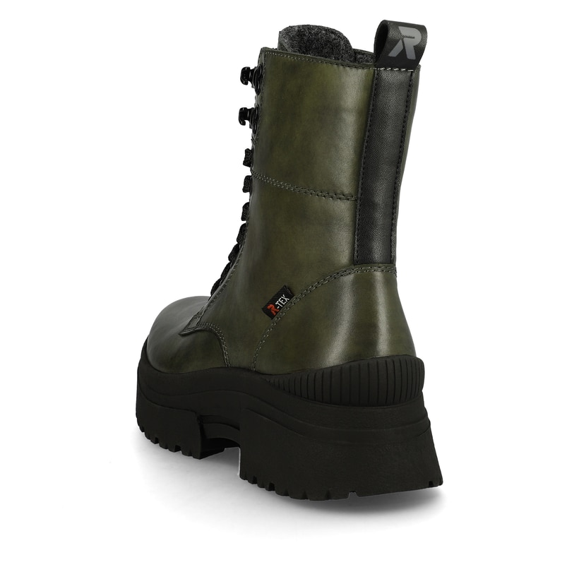 Rieker Artikelnummer W0371-52 Rieker Damen Schnürstiefel army-green black Speichern exportieren