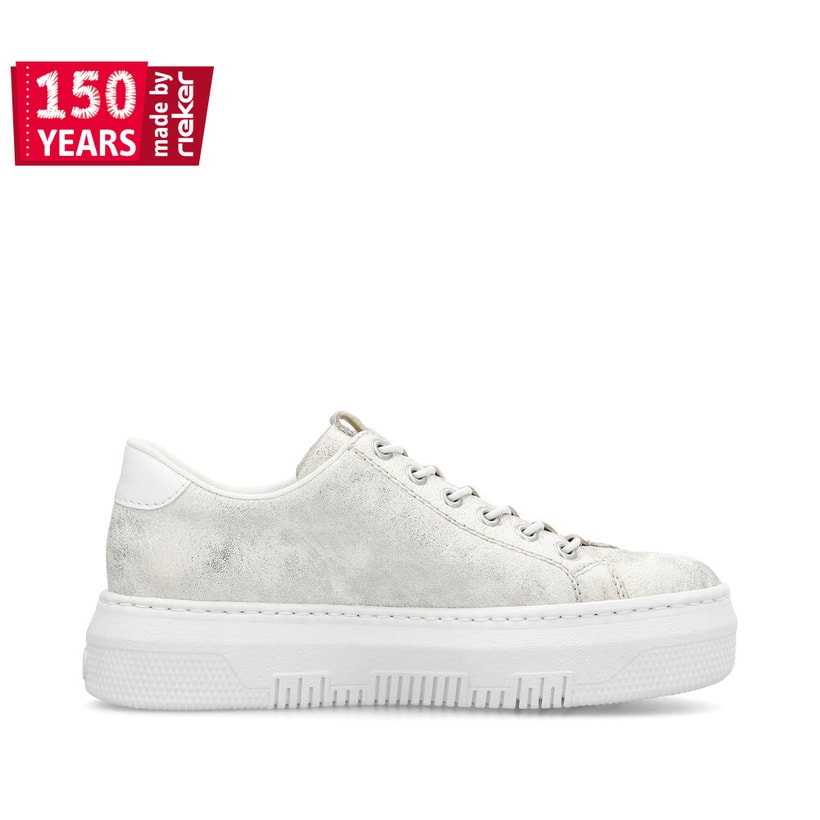 Rieker Artikelnummer M1953-60 Rieker Damen Sneaker Low grauweiss zollfrei
