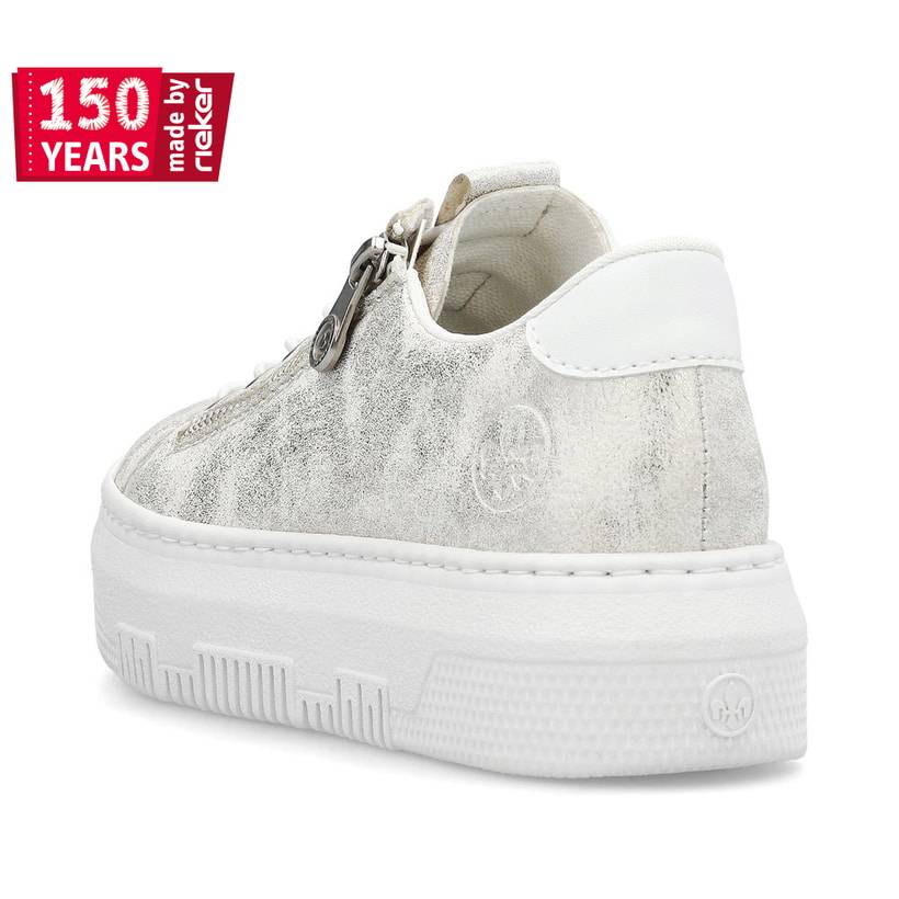 Rieker Artikelnummer M1953-60 Rieker Damen Sneaker Low grauweiss zollfrei