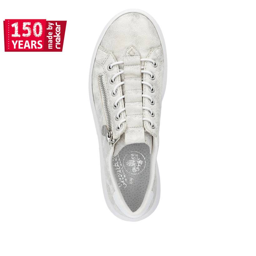 Rieker Artikelnummer M1953-60 Rieker Damen Sneaker Low grauweiss zollfrei