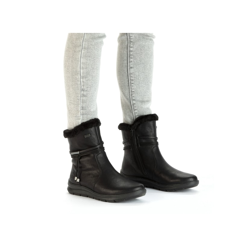 Rieker Artikelnummer Z0070-00 Rieker Damen Kurzstiefel tiefschwarz 50% Rabatt für begrenzte Zeit