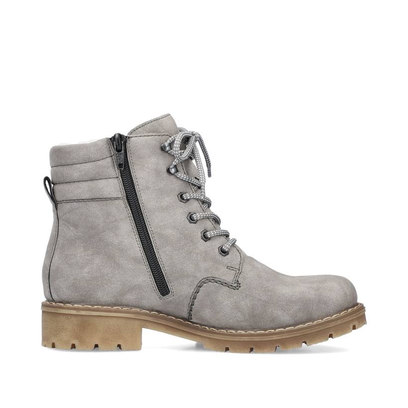 Rieker Artikelnummer Y9125-40 Rieker Damen Schnürstiefel mondgrau 2025