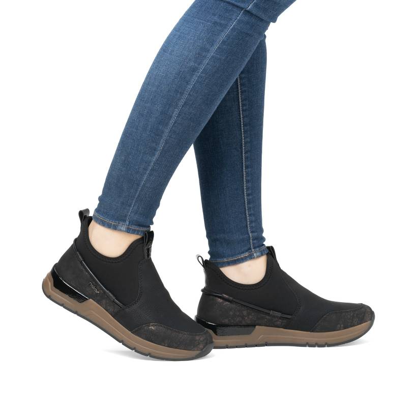 Rieker Artikelnummer 58954-00 Rieker Damen Slipper urbanschwarz Outlet