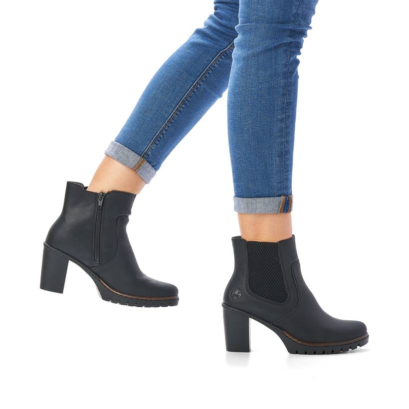 Rieker Artikelnummer Y2574-00 Rieker Damen Stiefeletten tiefschwarz Auslauf