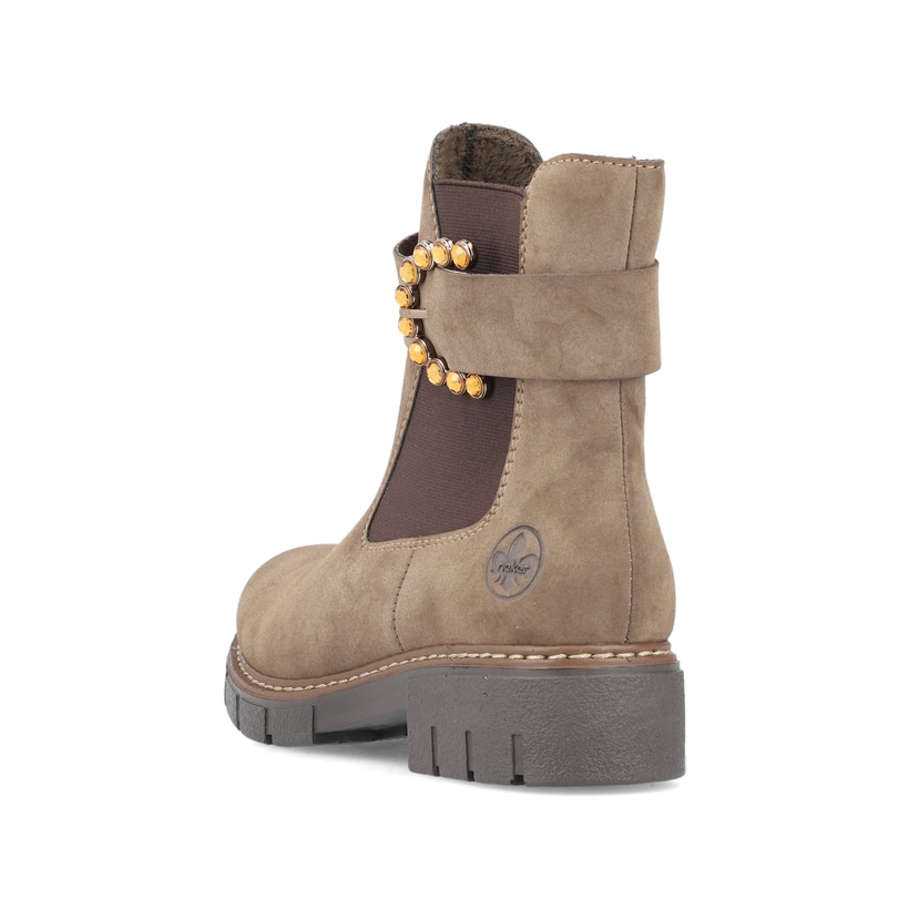 Rieker Artikelnummer Z3564-25 Rieker Damen Chelsea Boots beigebraun Fabrikverkauf