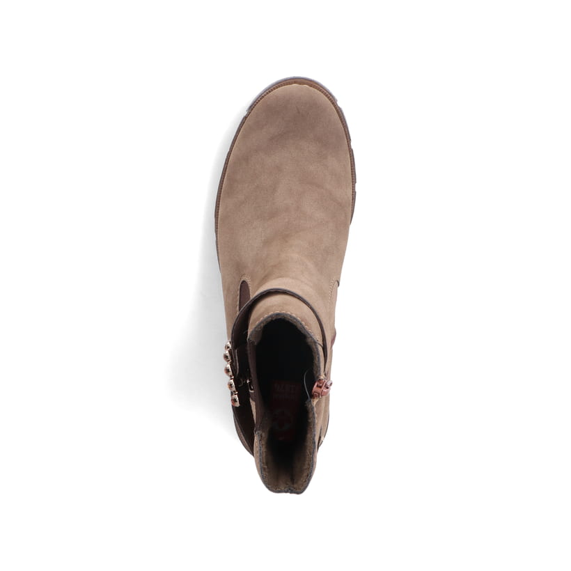 Rieker Artikelnummer Z3564-25 Rieker Damen Chelsea Boots beigebraun Fabrikverkauf