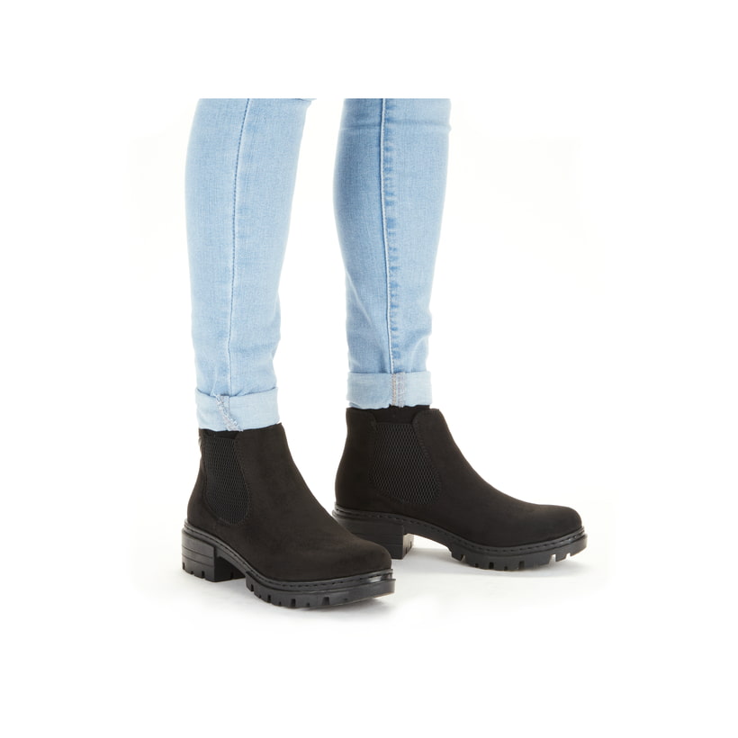 Rieker Artikelnummer 76884-00 Rieker Damen Chelsea Boots tiefschwarz Meist gekauft