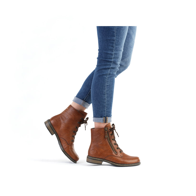 Rieker Artikelnummer 71204-22 Rieker Damen Schnürstiefel kastanienbraun Blitzverkäufe
