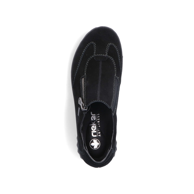 Rieker Artikelnummer 59071-00 Rieker Damen Slipper asphaltschwarz Limitierter Zeitrabatt