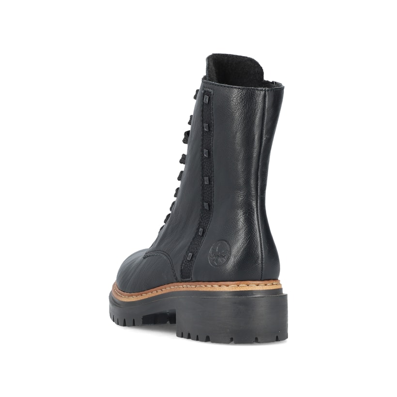 Rieker Artikelnummer 72647-00 Rieker Damen Biker Boots asphaltschwarz Fabrik Onlineshop