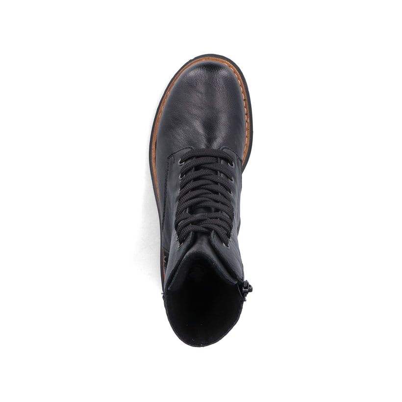 Rieker Artikelnummer 72647-00 Rieker Damen Biker Boots asphaltschwarz Fabrik Onlineshop