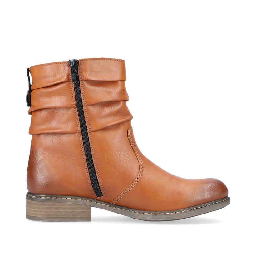 Rieker Artikelnummer Z4180-22 Rieker Damen Kurzstiefel karamellbraun Fabrikpreis