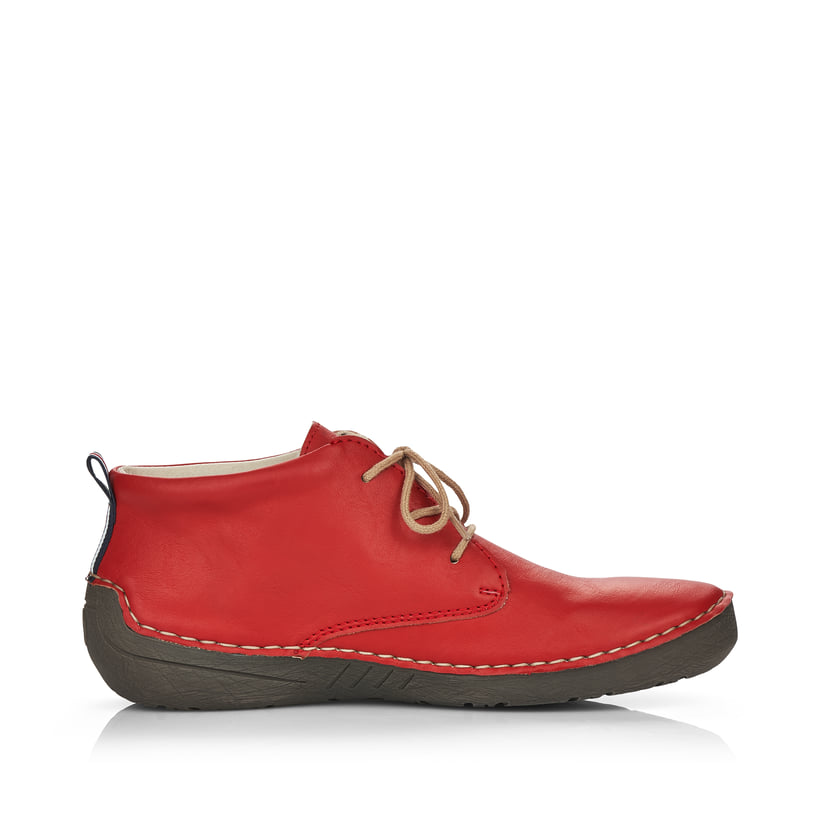 Rieker Artikelnummer 52522-33 Rieker Damen Schnürschuhe rubinrot Versandkostenfrei