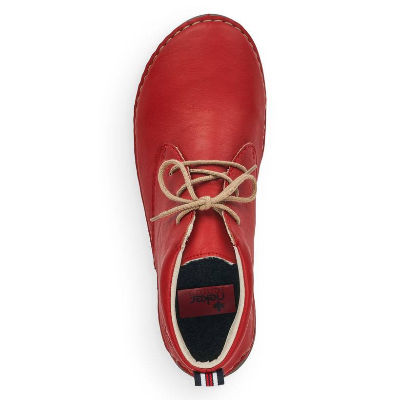 Rieker Artikelnummer 52522-33 Rieker Damen Schnürschuhe rubinrot Versandkostenfrei