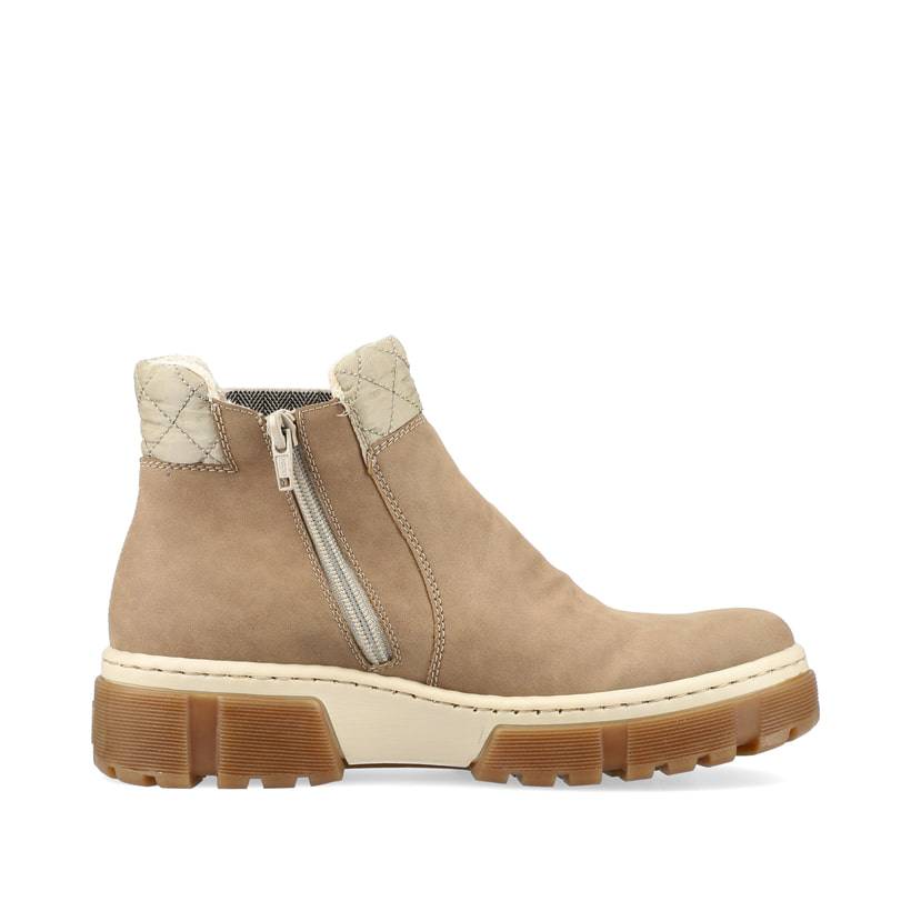 Rieker Artikelnummer X8674-64 Rieker Damen Chelsea Boots cremebeige Flash Sale