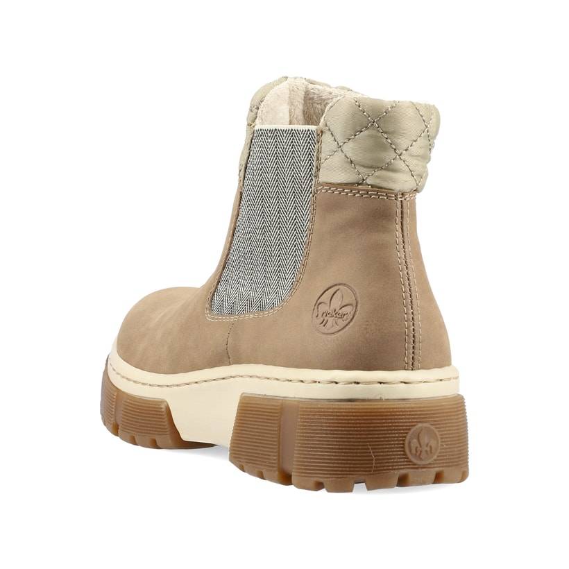 Rieker Artikelnummer X8674-64 Rieker Damen Chelsea Boots cremebeige Flash Sale