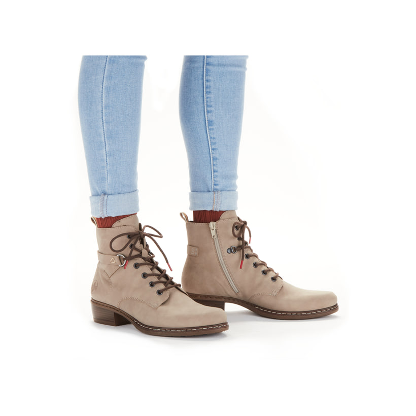 Rieker Artikelnummer Y0820-64 Rieker Damen Stiefeletten hellbeige Muttertagsangebot