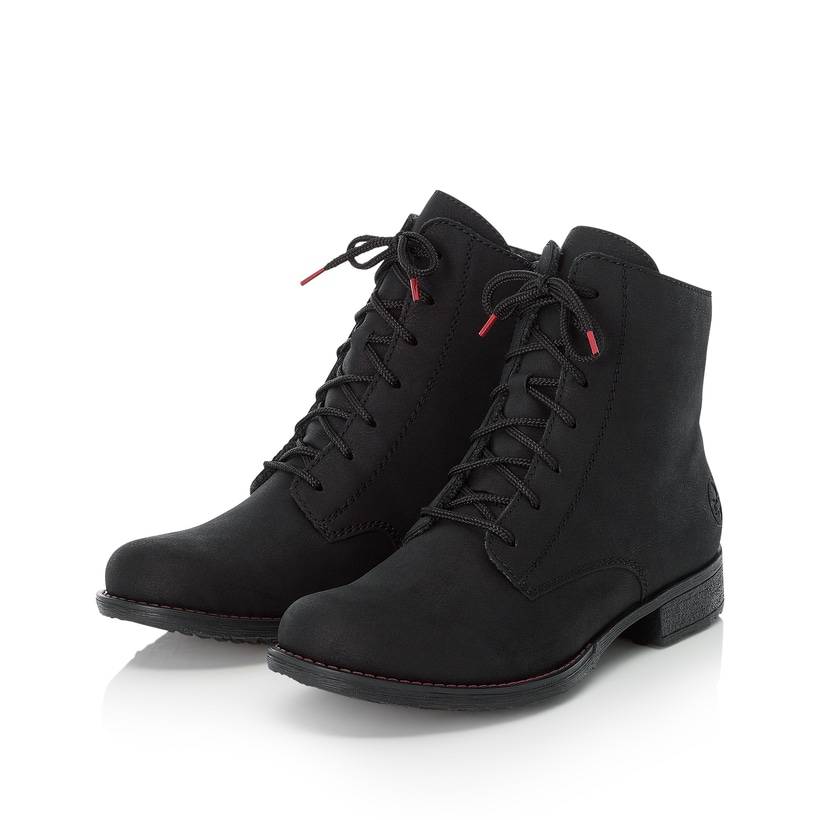 Rieker Artikelnummer 70821-00 Rieker Damen Schnürstiefel graphitschwarz Vatertagsangebot