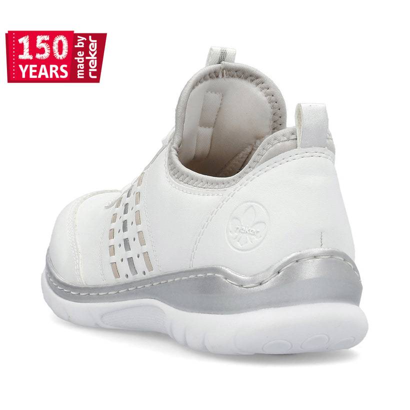 Rieker Artikelnummer L3259-80 Rieker Damen Slipper schwanenweiss Valentinstagsangebot