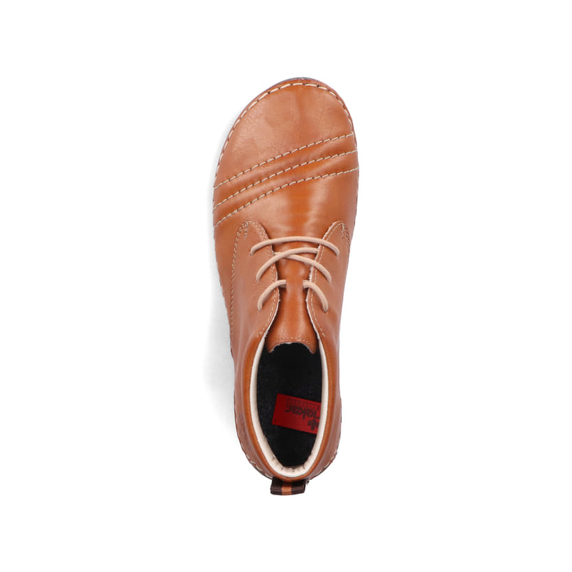 Rieker Artikelnummer 52532-24 Rieker Damen Schnürschuhe karamellbraun Lagerräumung