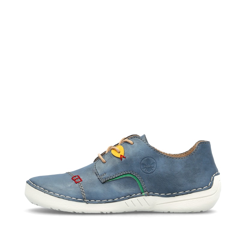 Rieker Artikelnummer 52528-14 Rieker Damen Schnürschuhe schieferblau