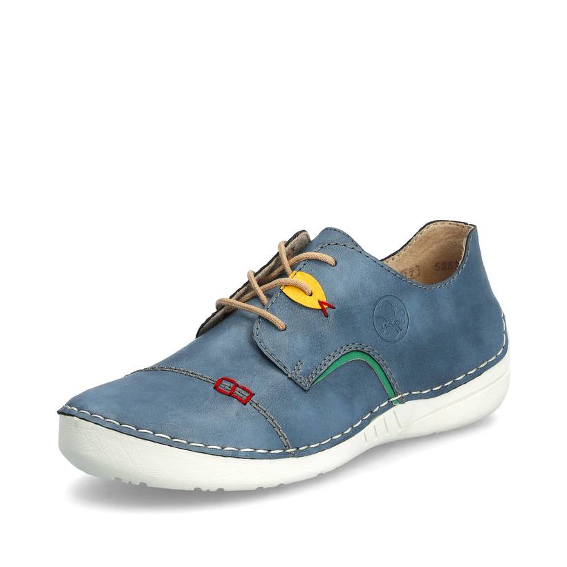 Rieker Artikelnummer 52528-14 Rieker Damen Schnürschuhe schieferblau Top Angebot