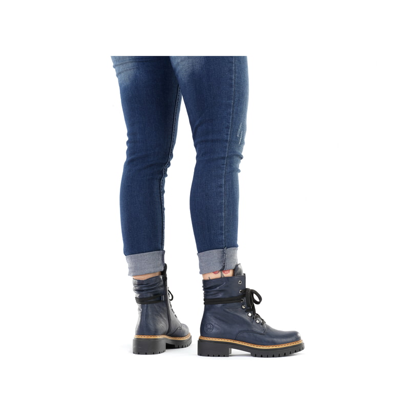 Rieker Artikelnummer 72621-14 Rieker Damen Biker Boots königsblau Zeitlich begrenztes Angebot
