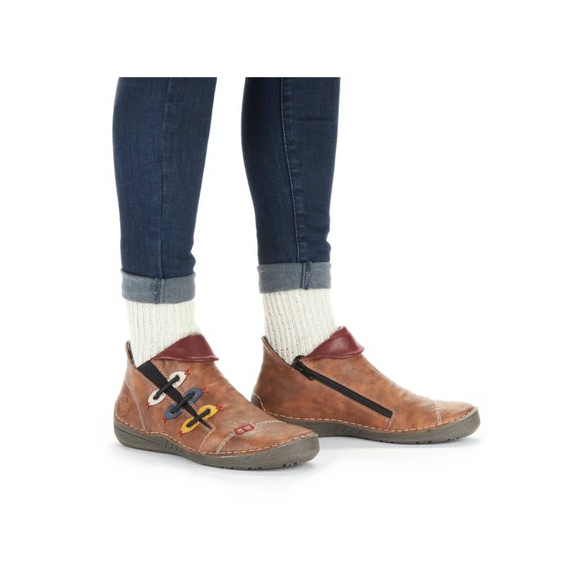 Rieker Artikelnummer 72581-22 Rieker Damen Kurzstiefel nougatbraun Blitzangebot