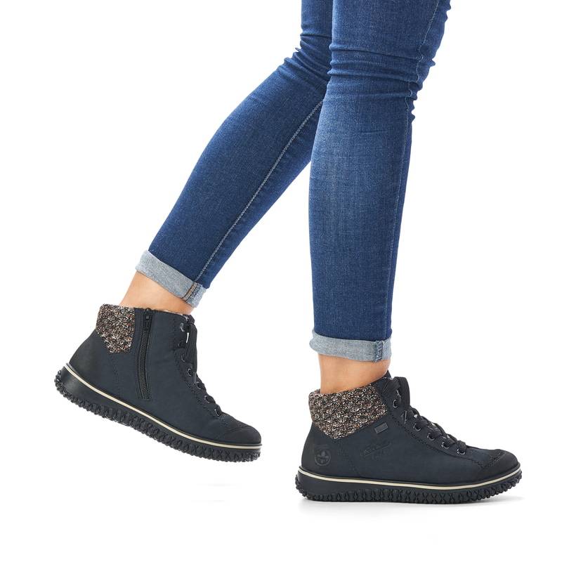 Rieker Artikelnummer Z4243-14 Rieker Damen Schnürschuhe dunkelblau Neuheiten