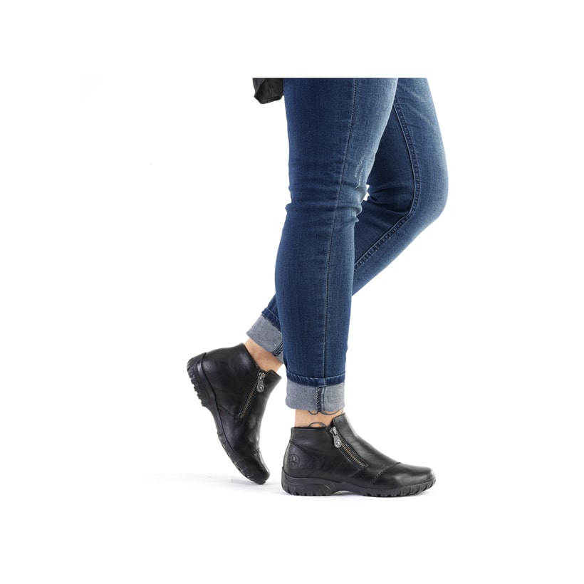 Rieker Artikelnummer L4663-01 Rieker Damen Slipper nachtschwarz Räumungsverkauf