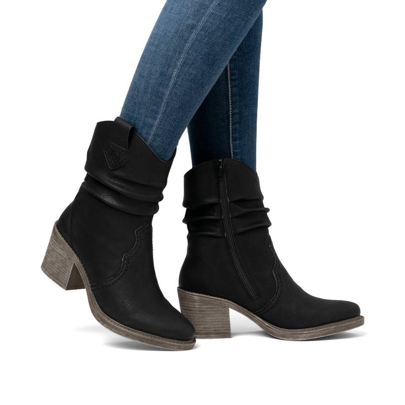 Rieker Artikelnummer Y1284-00 Rieker Damen Stiefeletten tiefschwarz VIP-Rabatte